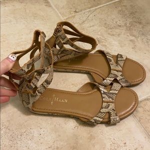 Cole Haan snakeskin sandals